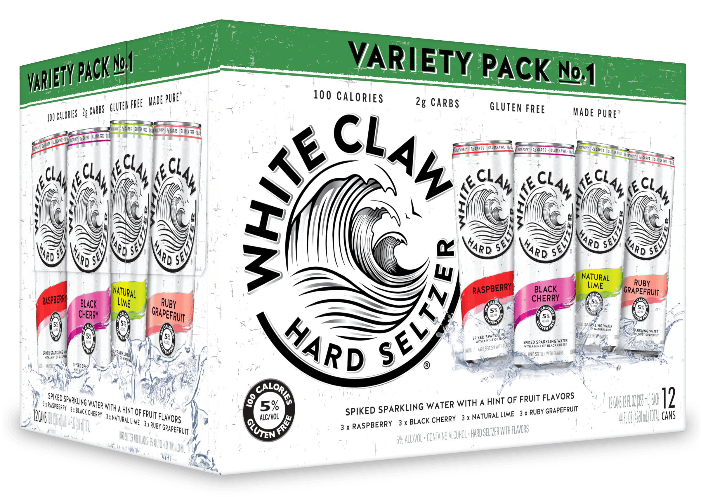 White Claw® Variety Pack No.1 White Claw® Hard Seltzer